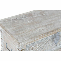 Truhe DKD Home Decor 88 x 40 x 45 cm Weiß Messing Mango-Holz