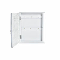 Schlüsselschrank DKD Home Decor Weiß Holz MDF (22 x 6 x 26 cm)