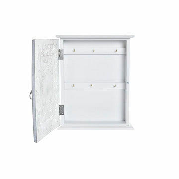 Schlüsselschrank DKD Home Decor Weiß Holz MDF (22 x 6 x 26 cm)