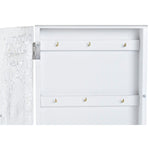 Schlüsselschrank DKD Home Decor Weiß Holz MDF (22 x 6 x 26 cm)