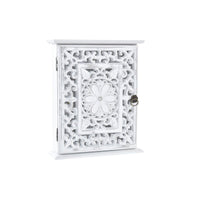 Schlüsselschrank DKD Home Decor Weiß Holz MDF (22 x 6 x 26 cm)