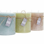 Kerze DKD Home Decor Vanille Wachs Grundlegend (12 x 12 x 12 cm) (3 Stück)