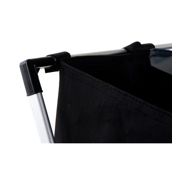 Korb für schmutzige Wäsche DKD Home Decor Biegsam Dreifach Metall Polyester (67 x 33 x 61 cm)