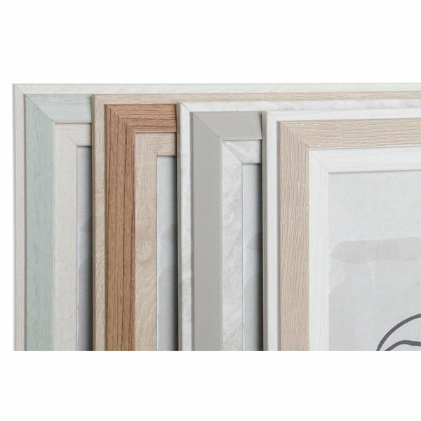 Fotorahmen DKD Home Decor Kristall Beige grün PS Skandinavisch (25 x 2 x 30 cm) (4 Stück)