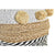 Korb-Set DKD Home Decor Weiß Schwarz Beige Seegras 34 x 33 x 26 cm 2 Stücke