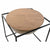 Beistelltisch DKD Home Decor Braun Schwarz Holz Metall 64 x 64 x 62,5 cm