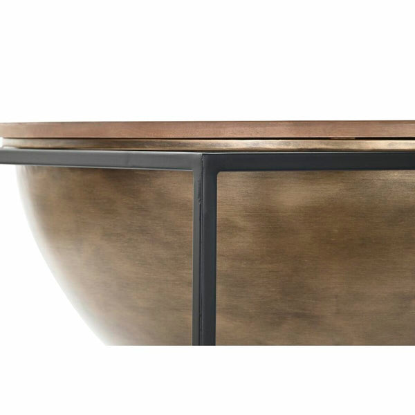Beistelltisch DKD Home Decor Braun Schwarz Holz Metall 64 x 64 x 62,5 cm