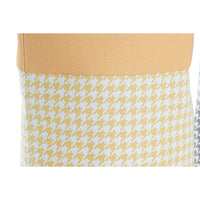 Korb für schmutzige Wäsche DKD Home Decor Gelb Blau Grau Hahnenfuß 40 x 40 x 60 cm (3 Stück)