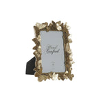 Fotorahmen DKD Home Decor Kristall Gold Harz Schmetterlinge Shabby Chic (15,7 x 1,8 x 24,8 cm)