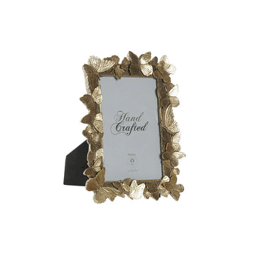 Fotorahmen DKD Home Decor Kristall Gold Harz Schmetterlinge Shabby Chic (15,7 x 1,8 x 24,8 cm)