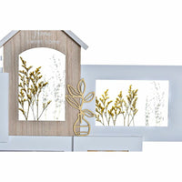Fotorahmen DKD Home Decor Love Home Holz Blume natürlich (46 x 3 x 39 cm) (2 Stück)