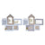 Fotorahmen DKD Home Decor Love Home Holz Blume natürlich (46 x 3 x 39 cm) (2 Stück)