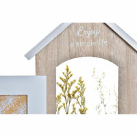 Fotorahmen DKD Home Decor Holz Blume natürlich (42 x 7 x 29 cm) (2 Stück)