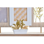 Fotorahmen DKD Home Decor Holz Blume natürlich (42 x 7 x 29 cm) (2 Stück)