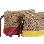 Kulturbeutel DKD Home Decor Faser Gelb Blau Weiß Rot Beige (4 Stück)