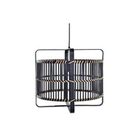 Deckenlampe DKD Home Decor Schwarz Bambus 50 W 40 x 40 x 35 cm