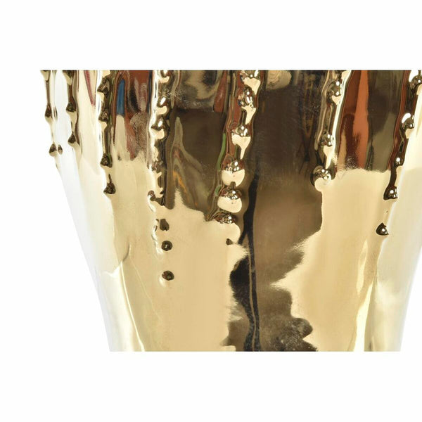 Vase DKD Home Decor Porzellan Gold Moderne (18 x 18 x 23 cm) (18 x 18 x 21 cm)
