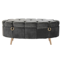 Hocker DKD Home Decor Grau Metall (Restauriert A)