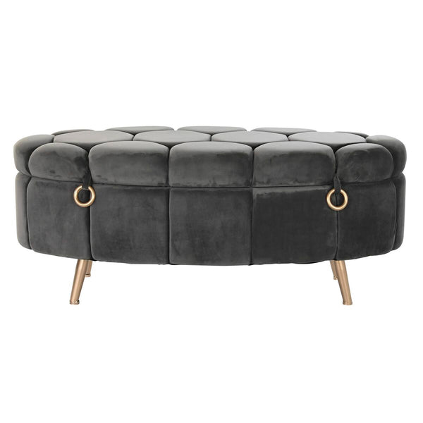 Hocker DKD Home Decor Grau Metall (Restauriert A)