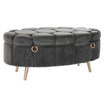 Hocker DKD Home Decor Grau Metall (Restauriert A)