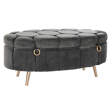 Hocker DKD Home Decor Grau Metall (Restauriert A)