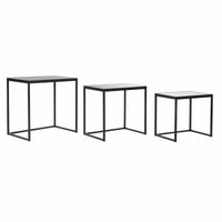3er-Set Tischchen DKD Home Decor Schwarz 58 x 36,5 x 53,5 cm