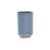 Badezimmer Set DKD Home Decor natürlich Grau Orange Koralle Aluminium Bambus PS Moderne (9 x 7 x 16 cm) (2 Stück) (7 x 7 x 16 cm