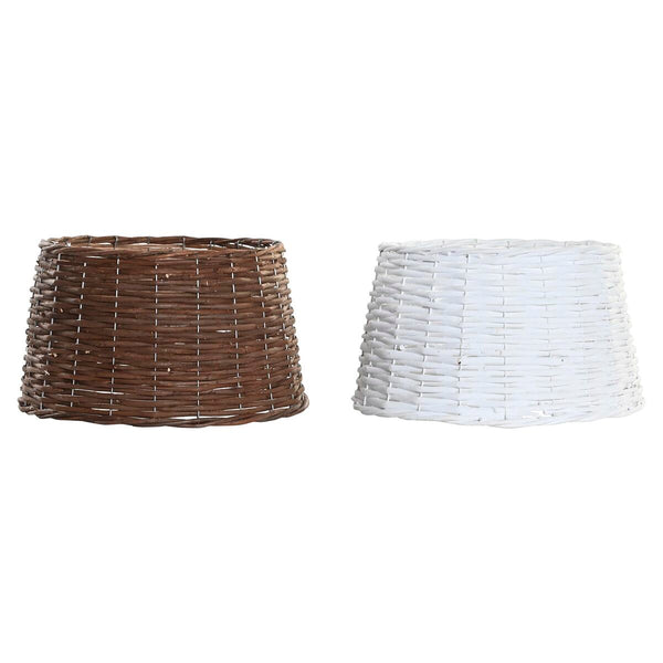 Weihnachtsbaum-Schürze DKD Home Decor korb (39 x 39 x 22 cm) (2 Stück)