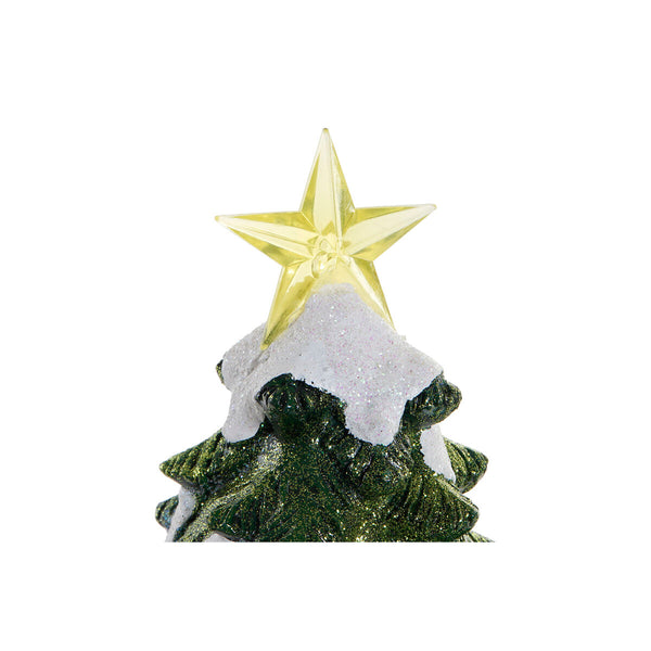 Weihnachtsbaum DKD Home Decor Beweglichen LED Leicht Musikalisch Bunt Harz 23 x 23 x 42 cm (3 Stück)