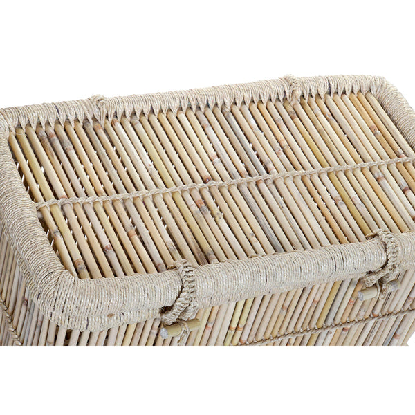 Truhensatz DKD Home Decor natürlich Bambus Schnur 74 x 46 x 46 cm (2 Stück)