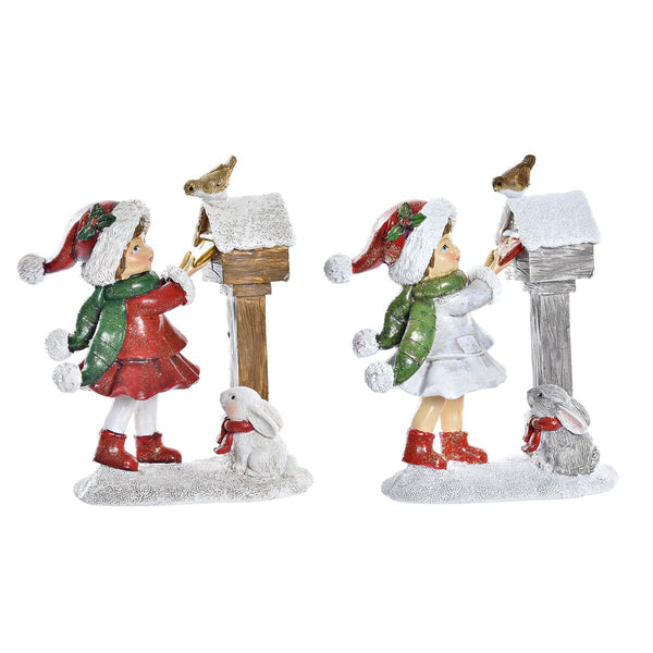 Weihnachtsschmuck DKD Home Decor Harz (11,5 x 6 x 13,5 cm) (2 Stück)