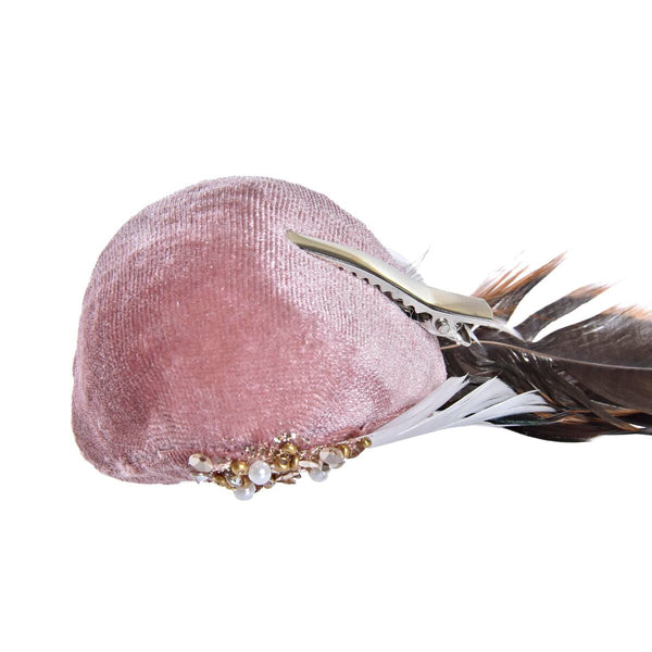 Weihnachtsschmuck DKD Home Decor Polyester Fugl (25 x 8 x 8 cm) (2 Stück)