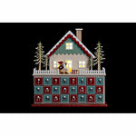 Adventskalender DKD Home Decor Holz Haus (32 x 8 x 33 cm) (2 Stück)