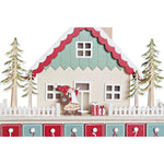 Adventskalender DKD Home Decor Holz Haus (32 x 8 x 33 cm) (2 Stück)