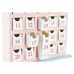 Adventskalender DKD Home Decor Holz Haus (27 x 7 x 40 cm) (2 Stück)