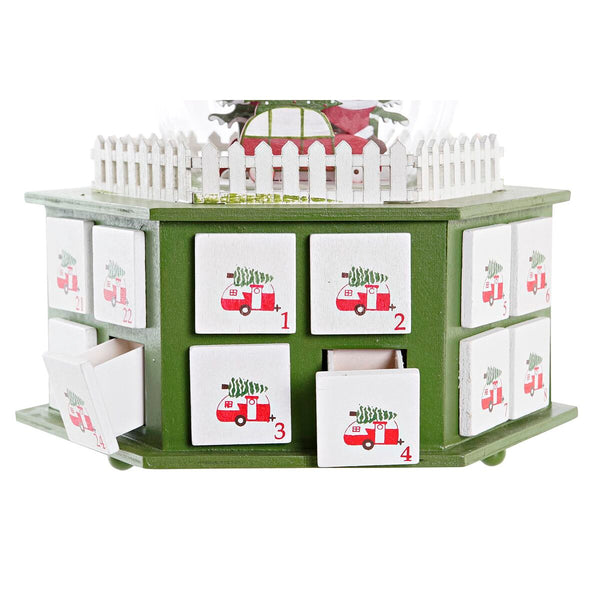 Adventskalender DKD Home Decor Holz (22 x 19 x 20 cm) (2 Stück)