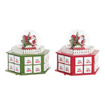 Adventskalender DKD Home Decor Holz (22 x 19 x 20 cm) (2 Stück)