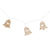 LED-Lichterkette DKD Home Decor Rentier Glocken Braun 6,5 x 1,4 x 5,8 cm