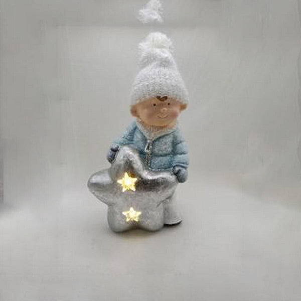 Weihnachtsschmuck DKD Home Decor Kinder Magnesium (25,5 x 18,5 x 39,5 cm) (2 Stück)