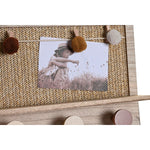 Garderobe DKD Home Decor natürlich Bunt Faser Holz MDF (45 x 6 x 24 cm)