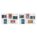 Fotorahmen DKD Home Decor Kristall Weiß PP Urban (52,5 x 2 x 35 cm) (2 Stück)