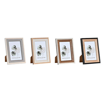 Fotorahmen DKD Home Decor Grau Beige Braun Weiß Tropical Holz MDF (15 x 1,5 x 20 cm) (4 Stück)