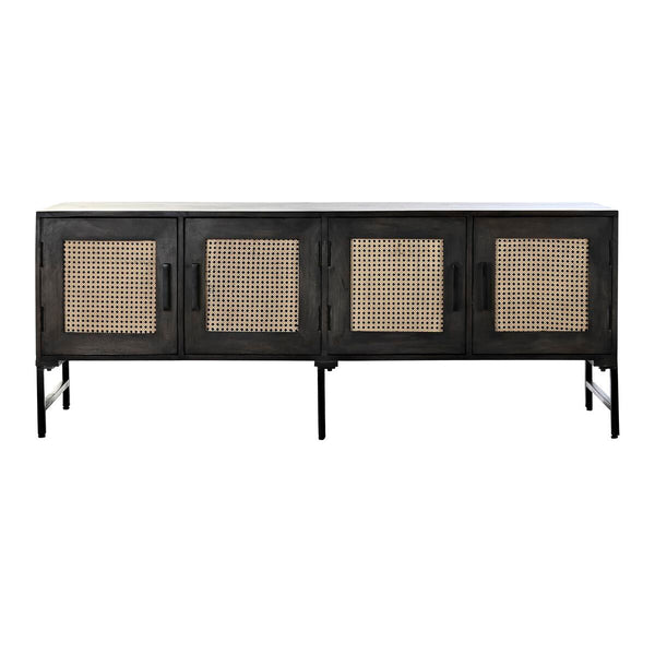 Anrichte DKD Home Decor   Braun Rattan Mango-Holz 155 x 40 x 61,5 cm