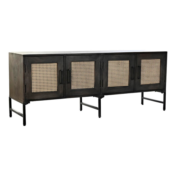 Anrichte DKD Home Decor   Braun Rattan Mango-Holz 155 x 40 x 61,5 cm