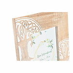 Fotorahmen DKD Home Decor Weiß Braun Holz Kristall Mango-Holz Baum Indianer 23 x 2 x 28 cm