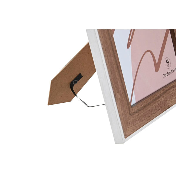 Fotorahmen DKD Home Decor Kristall Weiß Holz MDF (27,5 x 1,5 x 32,5 cm)