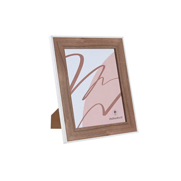 Fotorahmen DKD Home Decor Kristall Weiß Holz MDF (27,5 x 1,5 x 32,5 cm)