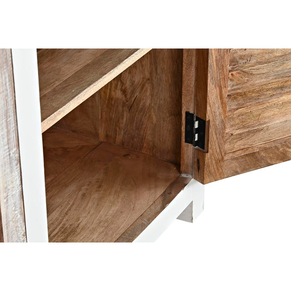 Anrichte DKD Home Decor Weiß natürlich Hellbraun Mango-Holz 210 x 40 x 82 cm