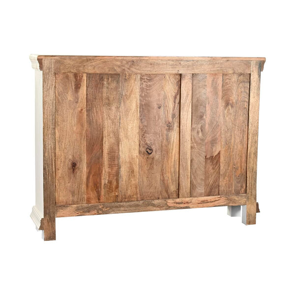 Anrichte DKD Home Decor Weiß natürlich Holz Mango-Holz 122 x 25 x 91 cm