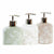 Seifenspender DKD Home Decor Kristall ABS 350 ml (8 x 8 x 14 cm) (3 Stück)